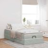vidaXL Ottoman-Bett mit Matratze Hellgrau 80x200 cm Samt 3311147 Bild 3