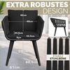 tillvex Gartentisch tillvex® Gartenstuhl Set Wetterfest mit Armlehne Rope Design (Gartenstühle UV-beständig Terrassenstuhl Rope Sessel Gartenmöbel, 1-St, Design Terrasse Balkon Outdoor Garten), belastbar Bild 2