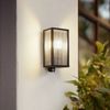 Lindby Außen-Wandleuchte Peldar, Metall, Schwarz IP44mit Bewegungsmelder, 1x15 W LED Bild 3