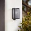 Lindby Außen-Wandleuchte Peldar, Metall, Schwarz IP44mit Bewegungsmelder, 1x15 W LED Bild 4