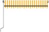 vidaXL Markise Manuell Einziehbar 350x250 cm Gelb und Weiß 3069078 Bild 4
