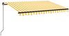 vidaXL Markise Manuell Einziehbar 350x250 cm Gelb und Weiß 3069078 Bild 2
