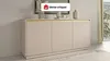 Vente-unique - POSINIA Sideboard Holz, Platte Beige - B 39 cm x H 71,6 cm x L 153,4 cm Bild 2
