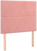 vidaXL Boxspringbett mit Matratze Rosa 90x190 cm Samt 3137760 Bild 5