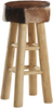 Hocker goldbraun / heller Holzfarbton WALTON Bild 4