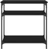 vidaXL Konsolentisch Schwarz 75x29x75 cm Holzwerkstoff 834040 Bild 4