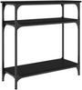 vidaXL Konsolentisch Schwarz 75x29x75 cm Holzwerkstoff 834040 Bild 2