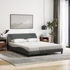 vidaXL Bett mit Matratze "Dover" Dunkelgrau 160x200 cm Stoff 3208425 Bild 3