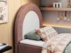 Kinderbett NEST, Boxspringbetten für Kinderzimmer, Jugendbett, Einzelbett mit Matratze 90 x 180 cm - Rosa Velvet - Topper Visco Bild 3