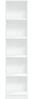 vidaXL Bücherregal Weiß 40x24x176 cm Holzwerkstoff 857792 Bild 4
