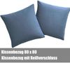 Soifox Bettwäsche 200x200 Hellblau Mikrofaser bügelfrei Kissenbezug Bild 5