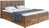 MEBLINI Boxspringbett LOFTY 8 120x220 cm mit Bettkasten - H4/Braun Samt Polsterbett - Doppelbett mit Topper & Taschenfederkern-Matratze Bild 2