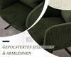 WAHSON OFFICE CHAIRS Bürostuhl Kordsamt-Bürostuhl, ergonomisch, 360° drehbar mit Metallgestell Bild 4