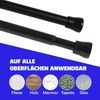 Verstellbare Vorhangstange - Spannstange zum Klemmen Schwarz Ø16/19 mm 80-125 cm Bild 4