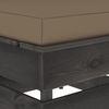 vidaXL Modulares Mittelsofa mit Kissen Grau Imprägniertes Holz 3068128 Bild 5