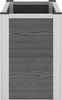 vidaXL Hochbeet Grau 75 x 30 x 42 cm WPC und Aluminium 42039083 Bild 5