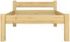 Massivholzbett Einzelbett Kiefer natur 80x200 Bettrahmen Gästebett ohne Rollrost 60.36-08 oR Bild 4