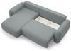 Ecksofa Schlafsofa Sofa GASTON in Stoff Puente Dunkelgrau Ottomane Links Bild 4
