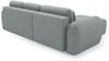 Ecksofa Schlafsofa Sofa GASTON in Stoff Puente Dunkelgrau Ottomane Links Bild 3