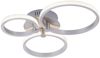 LED Deckenlampe, stahlfarben, Ring Design, L 39 cm Bild 3
