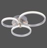 LED Deckenlampe, stahlfarben, Ring Design, L 39 cm Bild 2