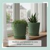 Relaxdays Blumentopf mit Untersetzer 2er Set Bild 3
