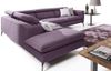 Ecksofa Sofa REZA Polyesterstoff Violett Ottomane Links Bild 4