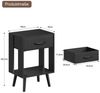 OYRREU Nachttisch Set mit Schubladen, 2 platzsparende Nachtkommoden, OTTO'S CHOICE (Holzoptik 40 x 30 x 60 cm, Nachtschrank-Set 2-tlg. Kombination), 2er Beistelltisch platzsparendes Design, harmonisch Bild 2