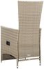 Garten-Liegestühle 2 Stk. | Gartenstühl mit Auflagen Poly Rattan Beige Bild 4