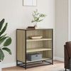 vidaXL Sideboard Sonoma-Eiche 68x35x76 cm Holzwerkstoff und Metall 848975 Bild 3