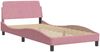 vidaXL Bettgestell ohne Matratze Rosa 100x200 cm Samt 3207910 Bild 4