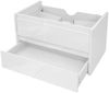 Waschbeckenunterschrank HWC-B19, Waschtischunterschrank Waschtisch Badezimmer, hochglanz Soft-Close 50x80cm ~ weiß Bild 2
