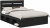 vidaXL Bettrahmen Schwarz 160 x 200 cm Massives Kiefernholz 3411721 Bild 2