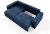 Ecksofa mit Schlaffunktion NATALIA in Stoff Tilia Dunkelblau Ottomane Links Bild 4