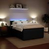 vidaXL Boxspringbett mit Matratze Schwarz 140x190 cm Samt 3290048 Bild 4
