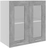 vidaXL Hängeglasschrank Lyon Betongrau 60x31x60 cm Holzwerkstoff 802525 Bild 2