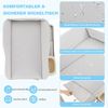 Baby Wickeltisch faltbare Wickelstation mit Wasserbecken Aufbewahrungskorb Grau Bild 5