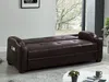 Vente-unique - Schlafsofa Klappsofa - Kunstleder - Braun - MIRELLA Bild 3