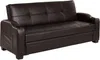 Vente-unique - Schlafsofa Klappsofa - Kunstleder - Braun - MIRELLA Bild 5