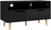 vidaXL TV-Schrank Hochglanz-Schwarz 90x40x48,5 cm Holzwerkstoff 326784 Bild 2