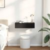 vidaXL Wandregal mit Schubladen Schwarz 60x26,5x15 cm Holzwerkstoff 859969 Bild 3