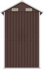 vidaXL Gerätehaus Braun 192x152,5x237 cm Verzinkter Stahl 364532 Bild 5