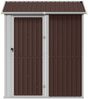 vidaXL Gerätehaus Braun 192x152,5x237 cm Verzinkter Stahl 364532 Bild 4
