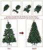 LETGOSPT Künstlicher Weihnachtsbaum Künstlicher Weihnachtsbaum für Zuhause, 120 cm mit 150 LED-Lichterkette, 400 Zweige, Perfekt für Tisch, Fensterbank & Mini-Deko Bild 3