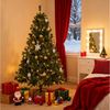 LETGOSPT Künstlicher Weihnachtsbaum Künstlicher Weihnachtsbaum für Zuhause, 120 cm mit 150 LED-Lichterkette, 400 Zweige, Perfekt für Tisch, Fensterbank & Mini-Deko Bild 2