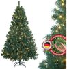 LETGOSPT Künstlicher Weihnachtsbaum Künstlicher Weihnachtsbaum für Zuhause, 120 cm mit 150 LED-Lichterkette, 400 Zweige, Perfekt für Tisch, Fensterbank & Mini-Deko Bild 5