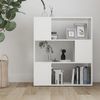 vidaXL Bücherregal Raumteiler Weiß 80x24x94 cm Holzwerkstoff 809125 Bild 3