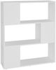 vidaXL Bücherregal Raumteiler Weiß 80x24x94 cm Holzwerkstoff 809125 Bild 2