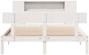 vidaXL Massivholzbett mit Regal ohne Matratze Weiß 160x200 cm Kiefer 3321779 Bild 4