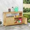 vidaXL Gartenkonsole Tisch Helles Akazienholz 110 x 35 x 75 cm 42026801 Bild 3